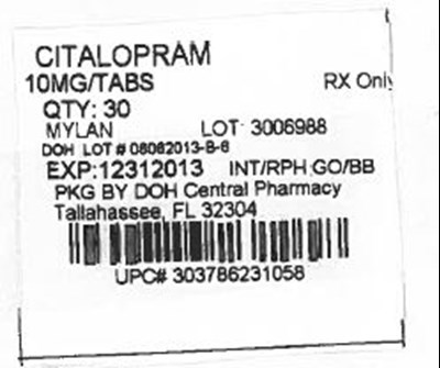 Label Image For 10mg (10mg Mylan)
